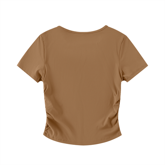 Brown Crop Top
