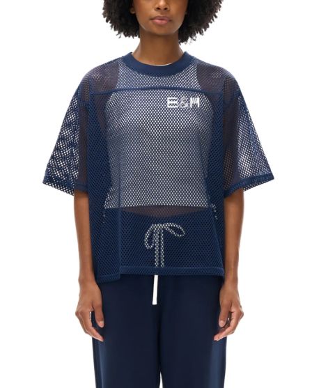 Sheer Mesh Boxy T-Shirt