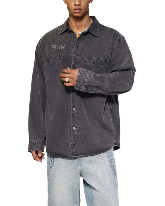 Denim Vintage Washed Heavyweight Jacket - B&M