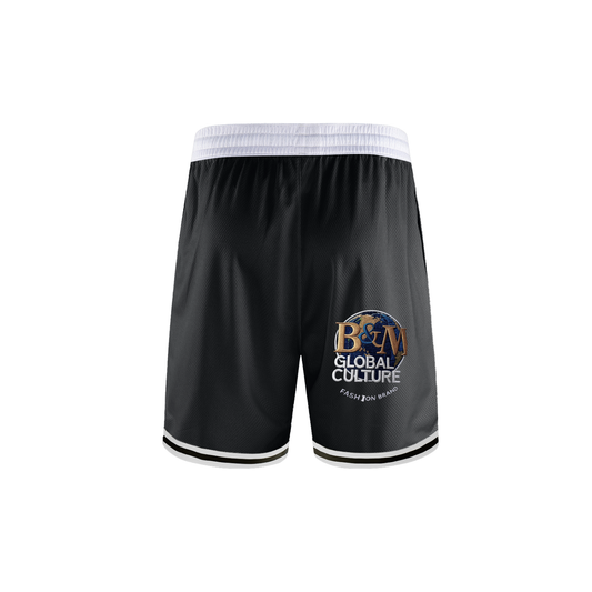 Classic Stripe Trim Basketball Shorts