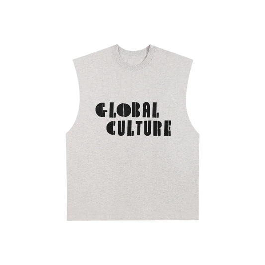 Raw Edge Cotton Tank Top - B&M