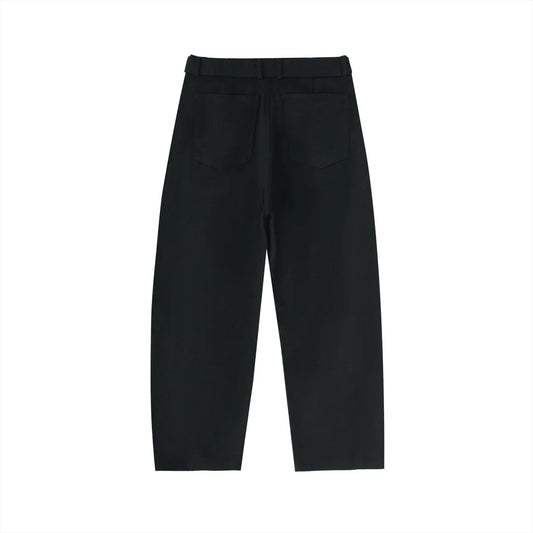 Twisted-Seam Belted Curved-Blade Pants - B&M