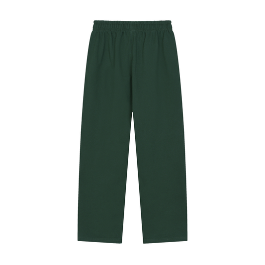 Solid Color Straight-Leg Sweatpants