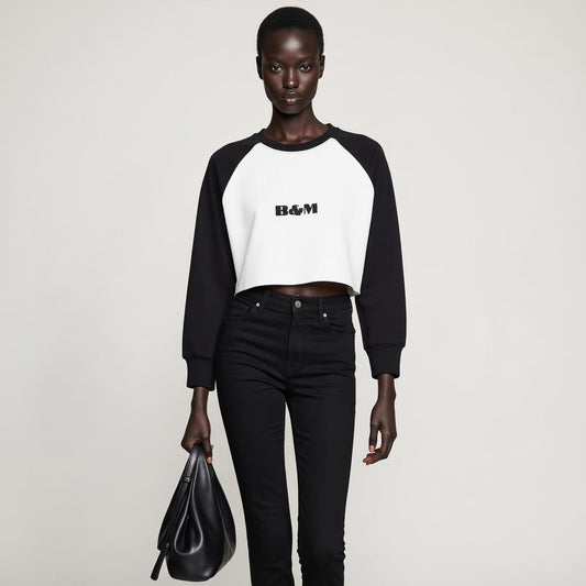 Long Sleeve Cotton Crop Top – Comfortable & Stylish Fit