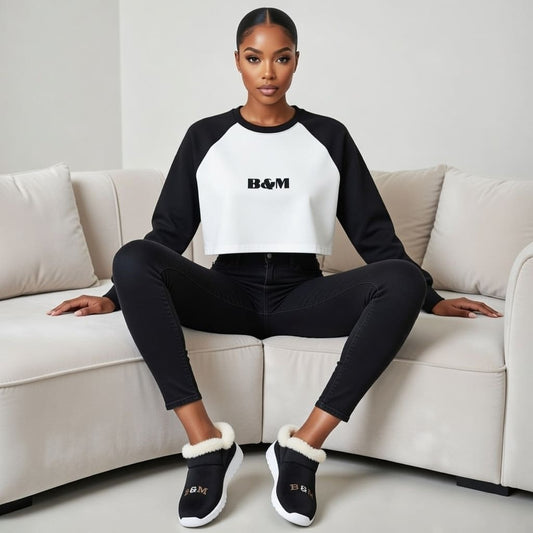 Unisex Fleece-Lined EVA Slippers – Warm, Anti-Slip Indoor/Outdoor Shoes