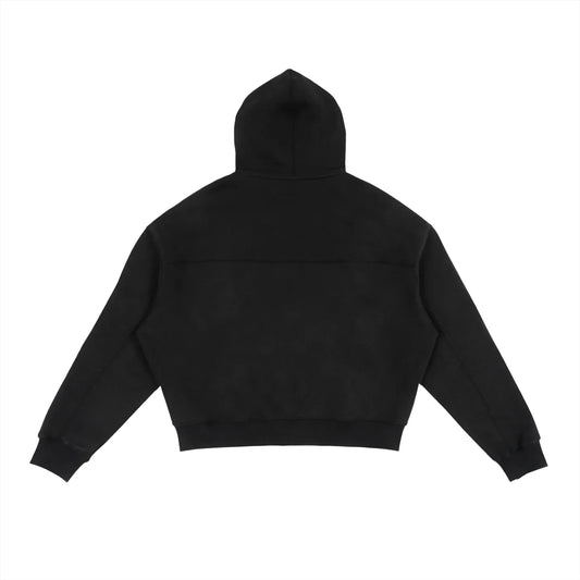 Unisex Black -Zip Hoodie – Street Style Sweatshirt - B&M