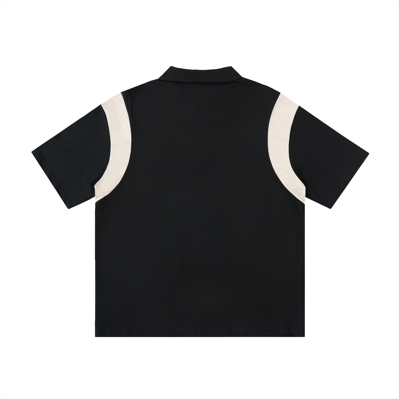 Unisex Contrast Panel Cotton Polo