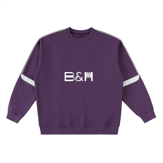 Oversized thin fleece sweatshirt