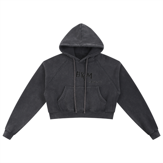 Hat and Beyond Women's  Crop Top Hoodie Pullover Sweatshirt Long Sleeve