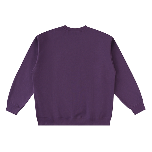 Oversized thin fleece sweatshirt