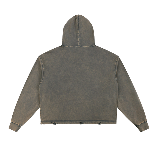Vintage Cropped Hoodie