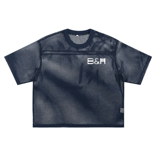 Sheer Mesh Boxy T-Shirt
