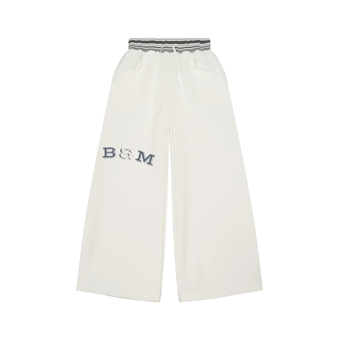 Striped Waist Wide Leg Pants - B&M 