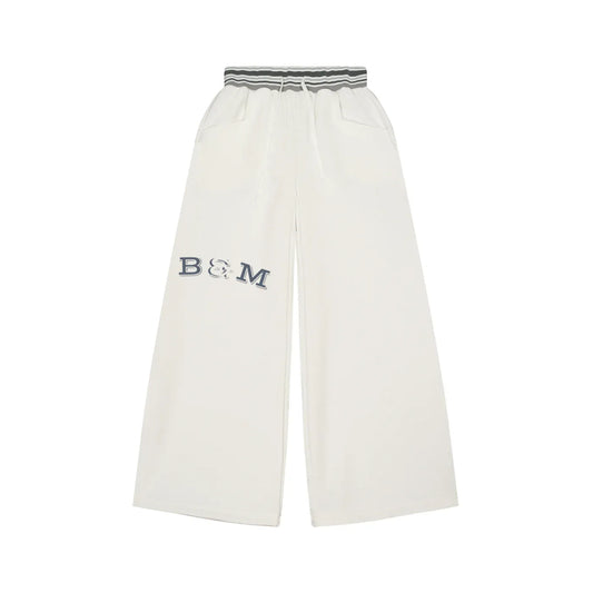 Striped Waist Wide Leg Pants - B&M 