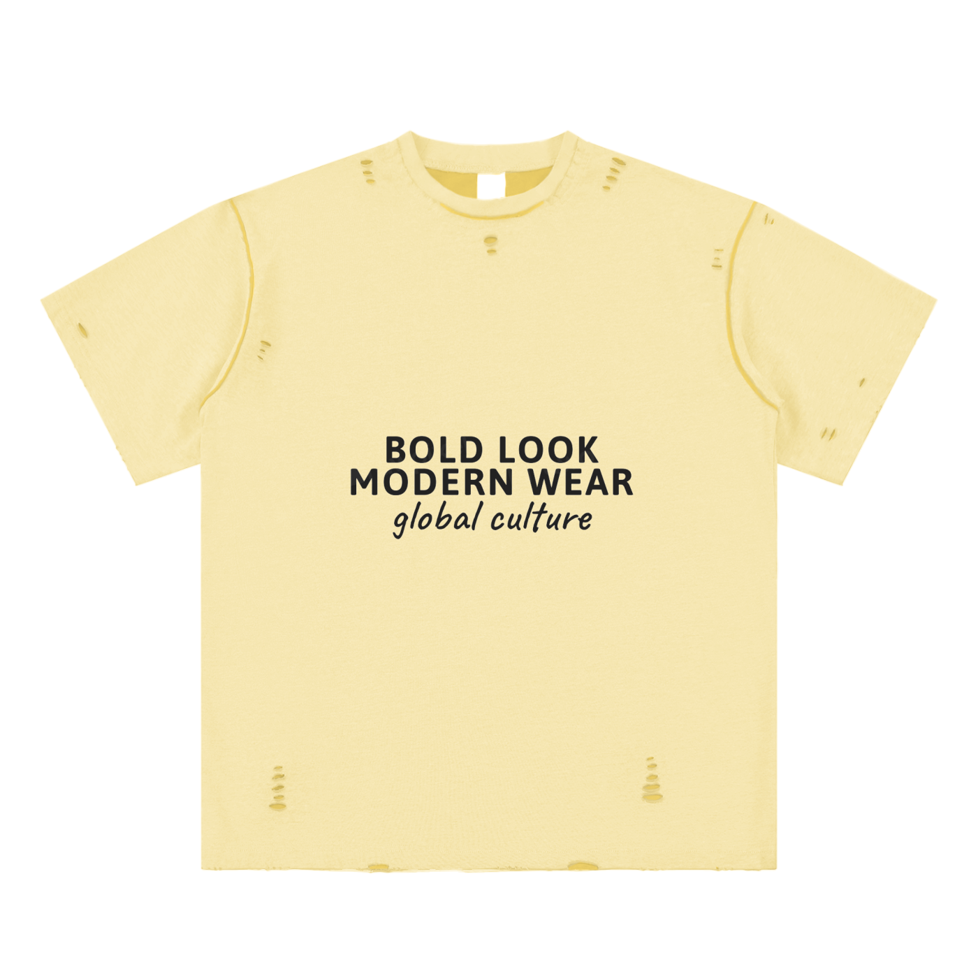 Hand-frayed Reversible T-shirt