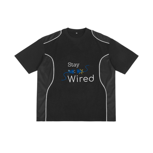Contrast Piped Panel T-Shirt