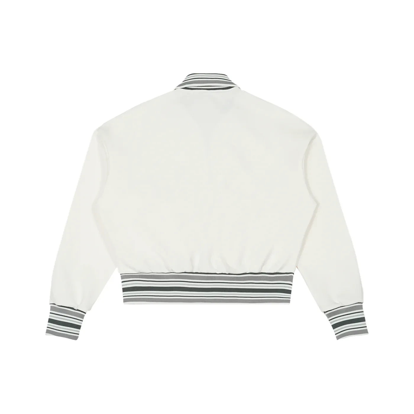 Striped Rib Collar Zip Jacket - B&M 