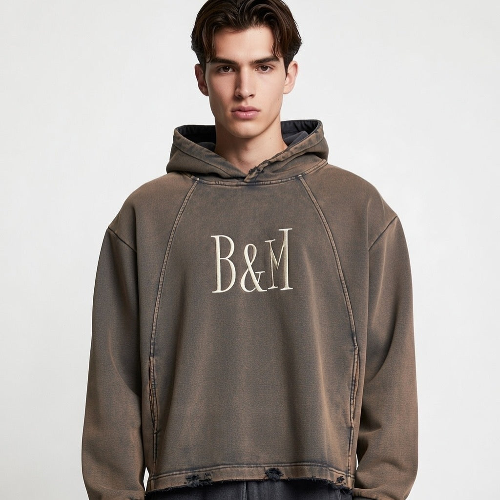 Vintage Cropped Hoodie