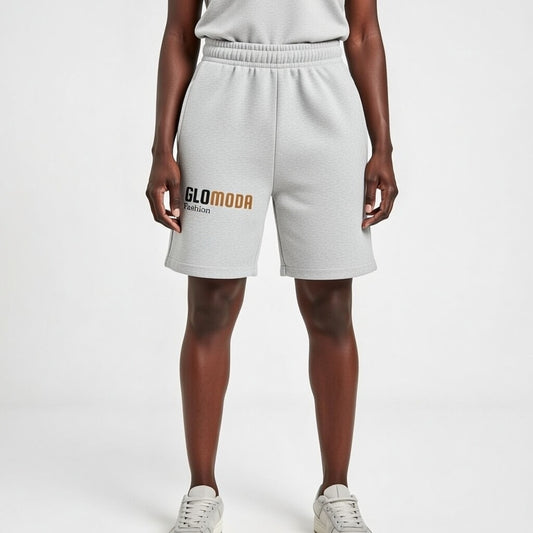 Neutral Loose Cotton-Blend Crop Pants – Casual & Sporty Summer Wear