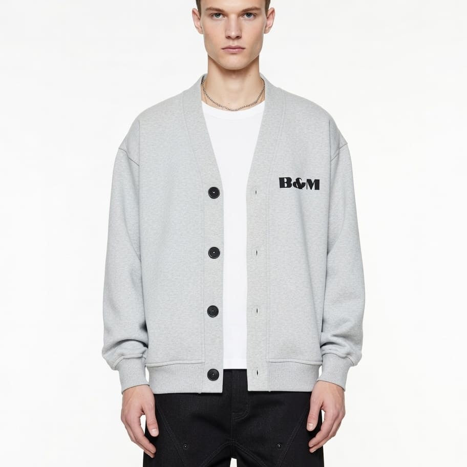 Essential Heavyweight Sweat Cardigan