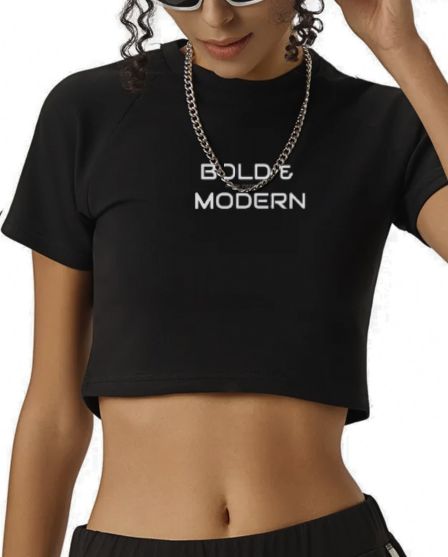 Taped Cooling Performance Crop Top