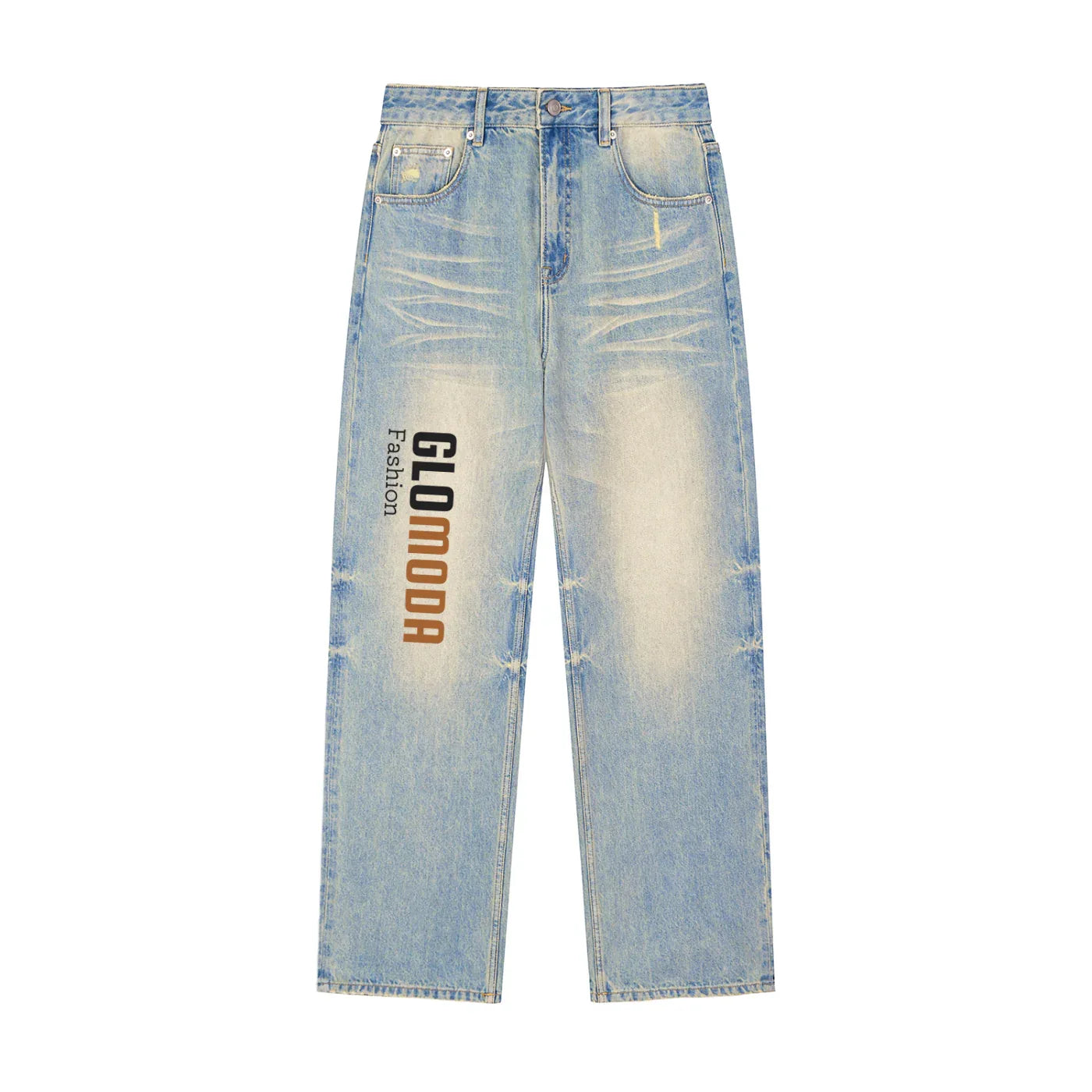 Sun Fade Raw Hem Denim Jeans - B&M 