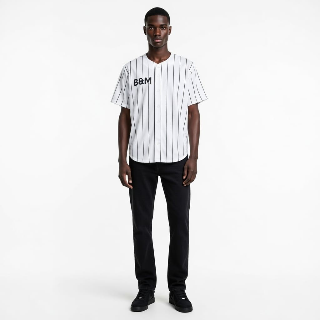 Pinstripe Baseball Jersey