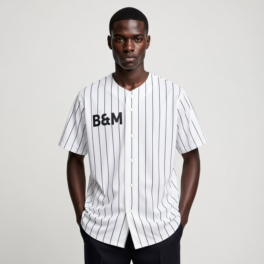 Pinstripe Baseball Jersey
