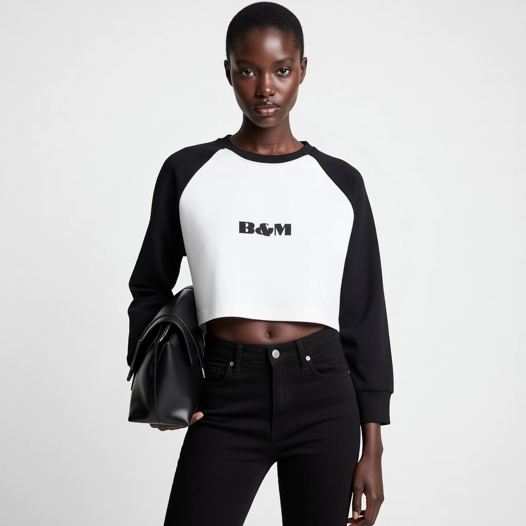 Long Sleeve Cotton Crop Top – Comfortable & Stylish Fit