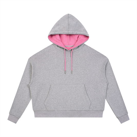 Contrast Drawstring Hoodie
