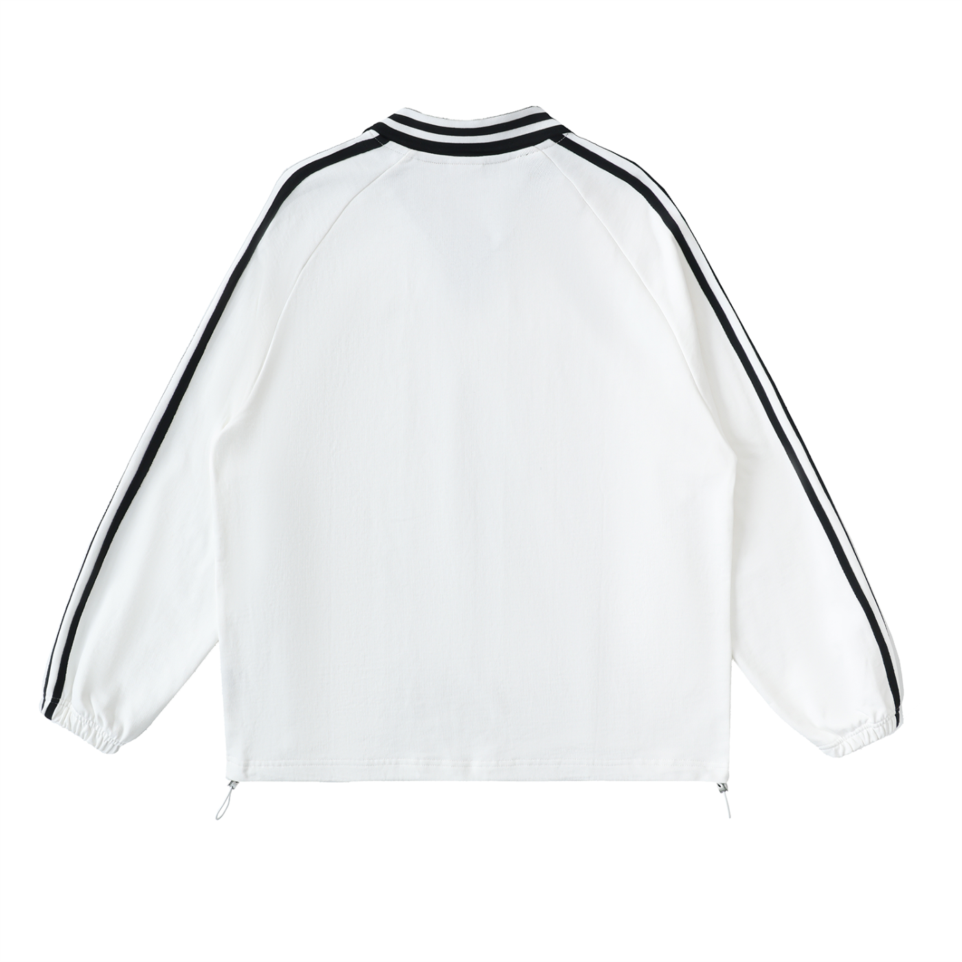 Unisex Pure Cotton Loose-Fit Long-Sleeve Raglan Polo