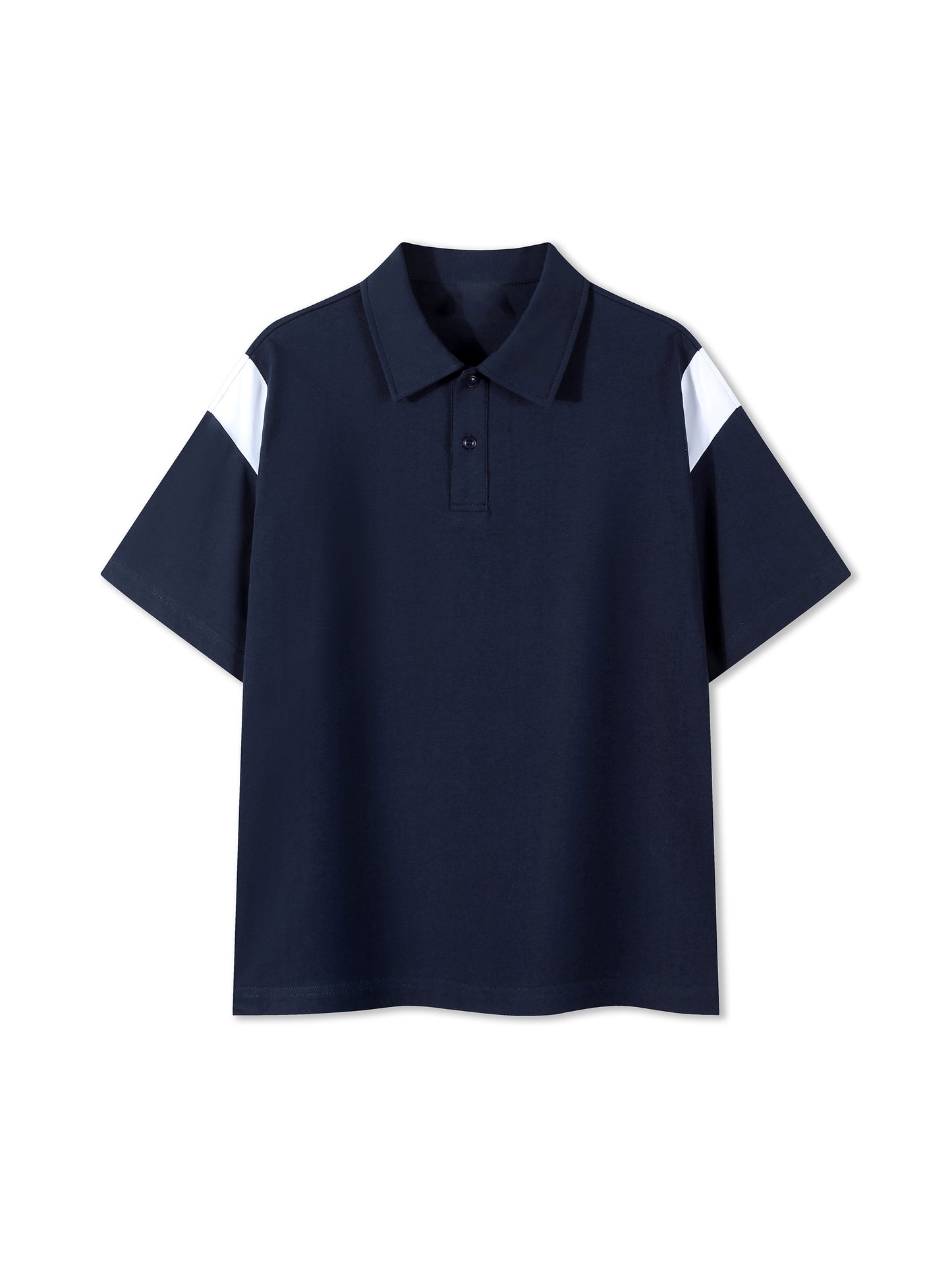 Unisex Contrast Panel Cotton Polo