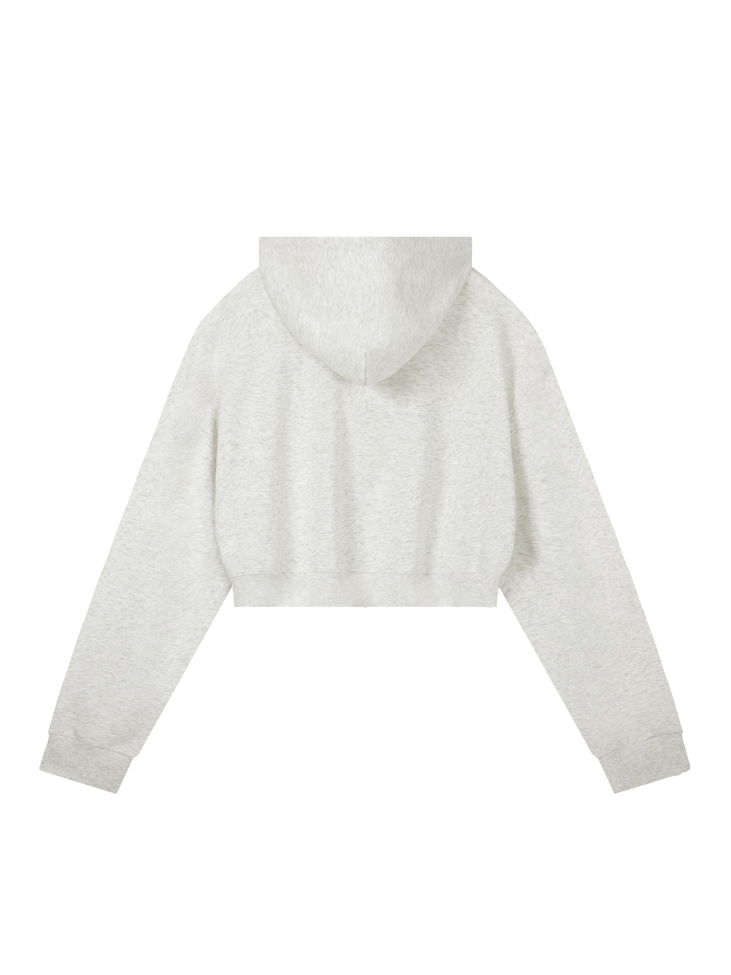 Essential Cropped Zip-Up Hoodie