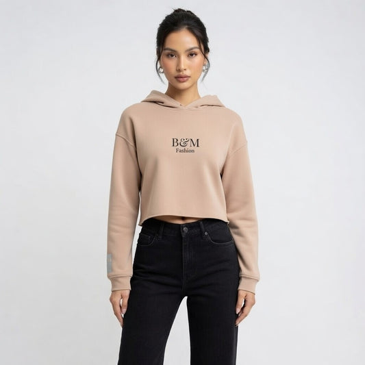 Blush Crop Hoodie