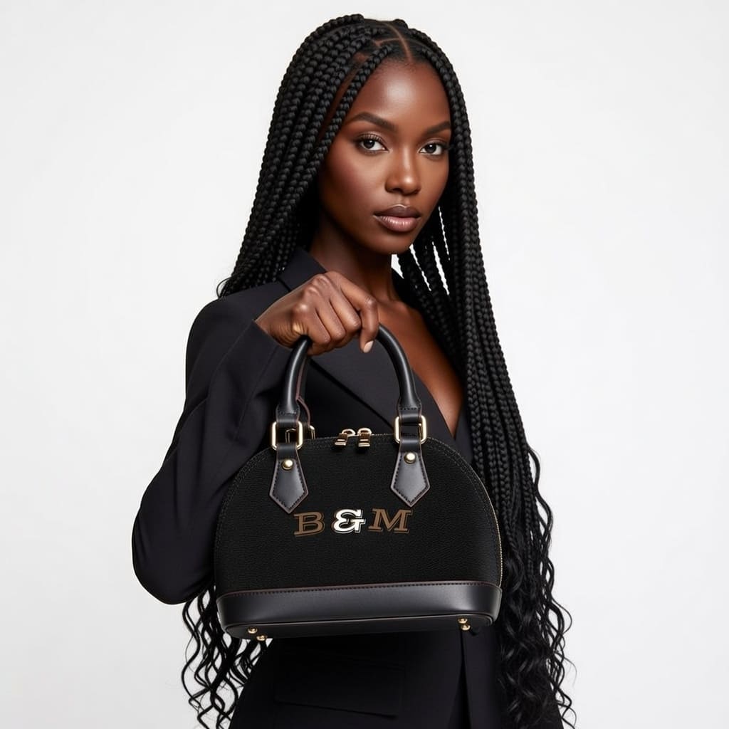 Women’s Vegan Leather Satchel Bag – Shell-Shaped Convertible Crossbody Handbag